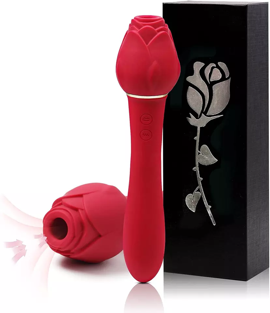 Ultra Rose Clit Stimulator, Sucking and Vibrating Toy